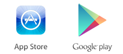 Iconos App store Google play
